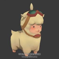 可愛(ài)的小綿羊3DMax模型待機(jī)動(dòng)畫下載