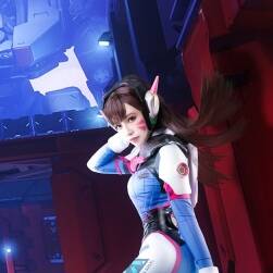 Cosplay守望先鋒游戲角色D.Va和Mercy天使人體寫真作品高清圖包分享 30P