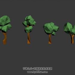 低聚樹(shù) max模式下載 3D模型 卡通場(chǎng)景