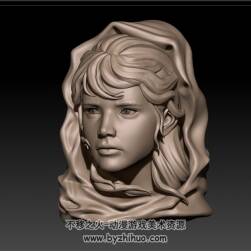 女男头像 ZBrush格式模型