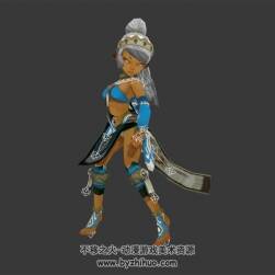龍之谷 舞娘 3D模型 有綁定和動作