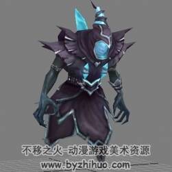 魔幻風游戲不死系幽靈怪物3D模型 Maya格式下載