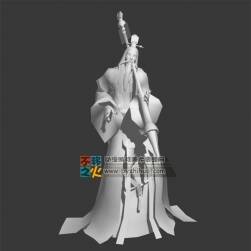 前卫浪荡的武侠老道士 Max模型 含动作