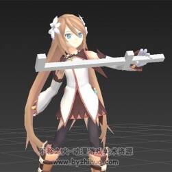 【仙乐传说2】全套主角 3DMAX 带全套动画 日式风格