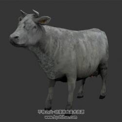 寫實風(fēng)牛 有骨骼動作 3D模型百度網(wǎng)盤下載