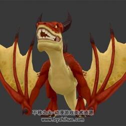 西方魔幻火龍 Max模型