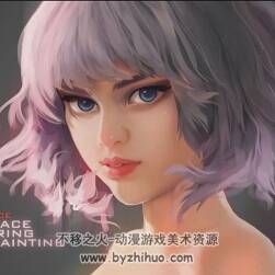 PHOTOSHOP  短發(fā)歐風(fēng)少女繪制視頻教程 附源文件和筆刷