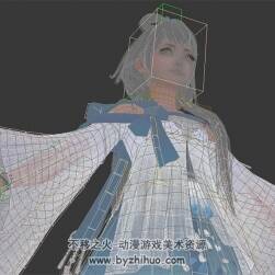 神刀少女洛天依帶武器 Max模型