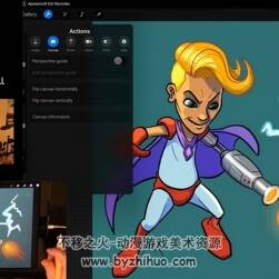 Procreate数字绘画 欧美风卡通角色绘制视频教程 附源文件和笔刷