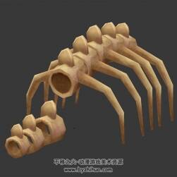 动物脊椎肋骨 场景道具 四角面 3D模型百度网盘下载