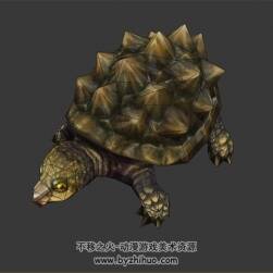 變異鱷龜  3D模型 有綁定和各種動(dòng)作