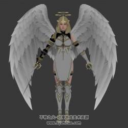 Darkness Rises黑暗崛起白天使女劍客3DFBX模型下載