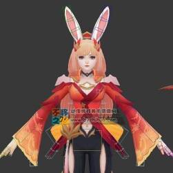 王者荣耀 公孙离[幻舞玲珑] 3D模型 带CS绑定