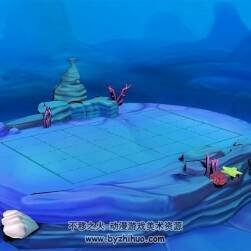 卡通海底場景 四角面 3D模型百度網(wǎng)盤下載