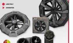 Sci-fi Ventilators / Animated / Low Poly 1.2
