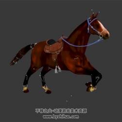 坐骑马匹 3D模型 有绑定和全套动作