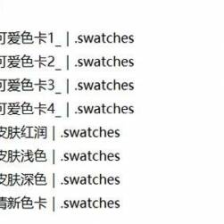 日系漫畫(huà)筆刷+色卡 百度網(wǎng)盤(pán)分享下載