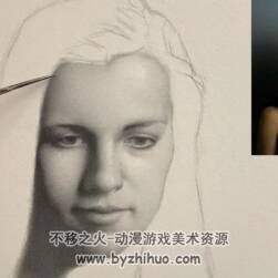 传统肖像绘画 光影绘制技术手绘视频教程