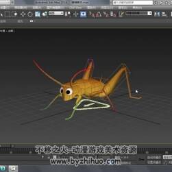 3DMAX 几种动物的CAT骨骼入门教学视频教程 附源文件