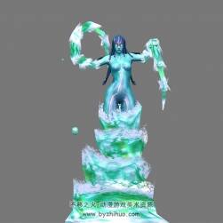 水妖水怪 3D模型 有綁定