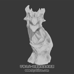 魔幻風(fēng)怪物龍頭 高精3D模型