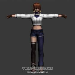 撕裂重罪 卡蘇米 3D模型 有綁定