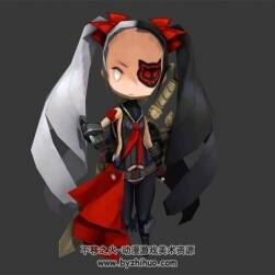 Q版 炮火蘭 3D模型 有綁定和動(dòng)作