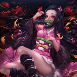 鬼滅之刃女主角禰豆子插畫圖片動漫截圖合集包下載 329P