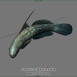 半帶鈍蝦虎魚 四角面 有綁定 3D模型百度網(wǎng)盤下載
