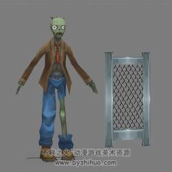 【植物大战僵尸】僵尸/植物模型 部分带绑定动作