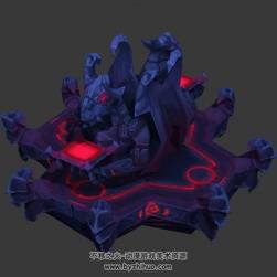 魔幻风场景Altar火炬之光祭坛3DMax模型分享下载