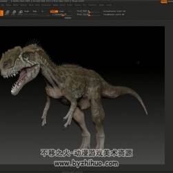 ZBrush恐龙雕刻视频教程 写实风恐龙高精模制作教学 附源文件