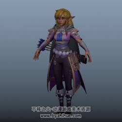 塞爾達(dá)傳說林克女角色maya3D模型分享