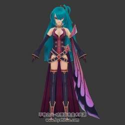 游戲動(dòng)漫魔幻風(fēng)4位人物角色3DMax模型含貼圖下載