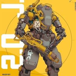 機(jī)甲風(fēng)暴-T47畫(huà)稿圖包 百度網(wǎng)盤(pán)下載 72P