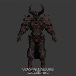 惡魔BOSS 魔幻風(fēng)牛角魔王 3D模型資源網(wǎng)盤下載