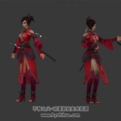 紅衣邪教少女 3D模型 有綁定和尬舞動(dòng)作