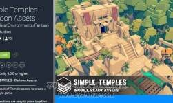 unity3d 卡通神廟場景 Simple Temples - Cartoon Assets 1.1