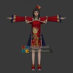 古装 三国 美女 大乔模型