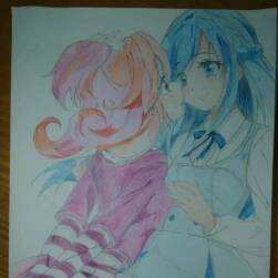 10年前學(xué)生時(shí)期跟著本子畫的百合本