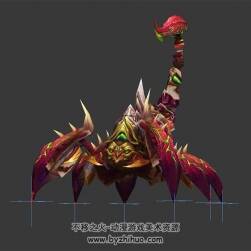 五彩蝎子 3D模型 有綁定和動作