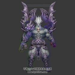 玄幻仙俠風游戲BOSS 3DMax帶綁定模型下載