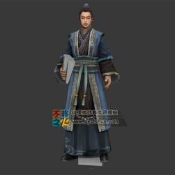 古装  男 书生模型