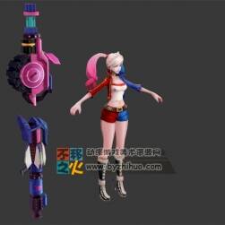 美女 小丑女 美少女 双马尾 模型