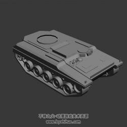 WZ141型战车 3D模型 四角面max格式下载