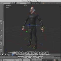 Blender Rigging骨骼技術視頻教程 角色模型骨骼技術教學 附源文件