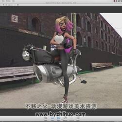 Zbrush 女性游戏角色制作雕刻视频教程 附源文件