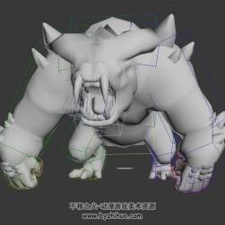 長臂怪物3DMax全套動作模型分享下載 帶綁定