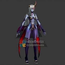 美女 少女 妖精 牛角 恶魔模型