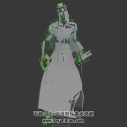 古代 長(zhǎng)爪持劍 人形怪 3D模型 有綁定和全套動(dòng)作 四邊面